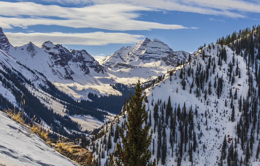 View of Snowmass mountain range